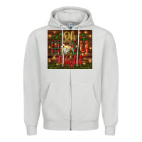 Dove Grey oh holy night Zipper Hoodie - BundleAndBundleShop