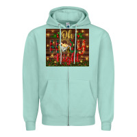 Seafoam oh holy night Zipper Hoodie - BundleAndBundleShop