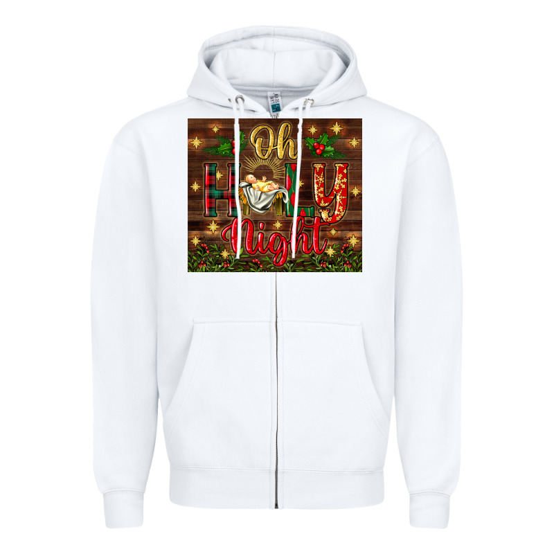 Oh Holy Night Zipper Hoodie by BundleAndBundleShop | Teevron