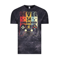 Cloud Black level 34 unlocked shirt video gamer 34th birthday gifts tee t shirt Vintage Tee - longCreatives