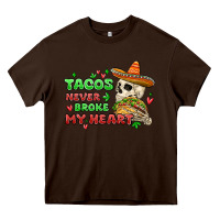Chocolate Brown baby its cold outside skeleton Heavy Core Tee - MaliasSmallBusiness