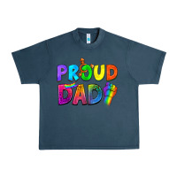 Midnight Navy Proud Dad Urban Heavy Tee - NancyCooperArtShop