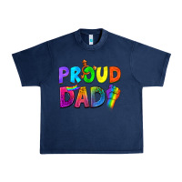 Navy Proud Dad Urban Heavy Tee - NancyCooperArtShop