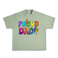 Oil Green Proud Dad Urban Heavy Tee - NancyCooperArtShop