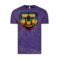 Cloud Purple Retro bear Vintage Tee - Bettercallsaul