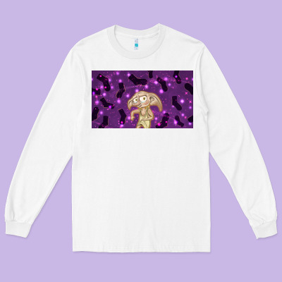Elf With Big Ears And Socks Long Sleeve Tee Designed By Tumblerdesignbyshophia