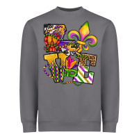 Storm louisiana map love Heavyweight Sweatshirt - OliviaCreatesArt