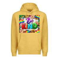 Antique Gold Western Be Kind LGBTQ Tumbler Premium Hoodie - BundleAndBundleShop