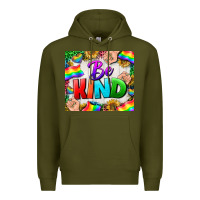 Army Green Western Be Kind LGBTQ Tumbler Premium Hoodie - BundleAndBundleShop