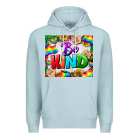 Blue Mist Western Be Kind LGBTQ Tumbler Premium Hoodie - BundleAndBundleShop