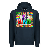 Navy Western Be Kind LGBTQ Tumbler Premium Hoodie - BundleAndBundleShop