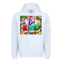 White Western Be Kind LGBTQ Tumbler Premium Hoodie - BundleAndBundleShop
