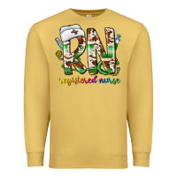 Antique Gold rn registered nurse Premium Sweatshirt - CowhideDigitalArt