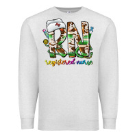 Oatmeal Heather rn registered nurse Premium Sweatshirt - CowhideDigitalArt