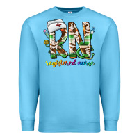 Ocean Blue rn registered nurse Premium Sweatshirt - CowhideDigitalArt