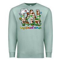 Seafoam rn registered nurse Premium Sweatshirt - CowhideDigitalArt