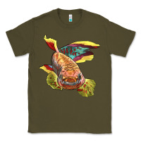 Army Green Killifish Classic Tee - LillyAllenDesigns
