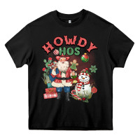 Black howdy hos Heavy Core Tee - MaliasSmallBusiness