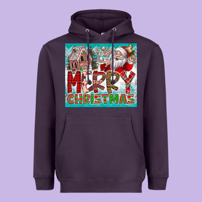 Merry Christmas Heavyweight Hoodie Designed By Cowhidedigitalart