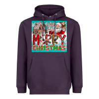 Plum merry Christmas Heavyweight Hoodie - CowhideDigitalArt