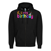 Black it's my birthday Zipper Hoodie - BundleAndBundleShop