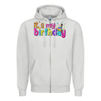 Dove Grey it's my birthday Zipper Hoodie - BundleAndBundleShop
