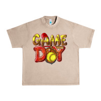 French Oak Game Day Softball Urban Heavy Tee - NancyCooperArtShop