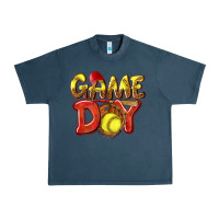 Midnight Navy Game Day Softball Urban Heavy Tee - NancyCooperArtShop