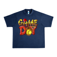 Navy Game Day Softball Urban Heavy Tee - NancyCooperArtShop