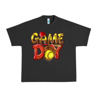 Pigment Black Game Day Softball Urban Heavy Tee - NancyCooperArtShop