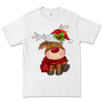 White christmas baby deer Premium Tee - MaliasSmallBusiness