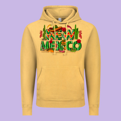 New Mexico Vintage Hoodie Designed By Texasbilliewilder