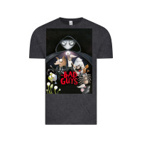 Vintage Black Graphic Movies  badguys film Mens Funny Vintage Tee - longCreatives