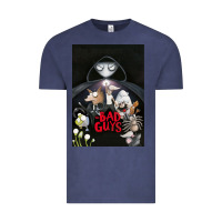 Vintage Denim Graphic Movies  badguys film Mens Funny Vintage Tee - longCreatives