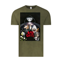 Vintage Olive Graphic Movies  badguys film Mens Funny Vintage Tee - longCreatives