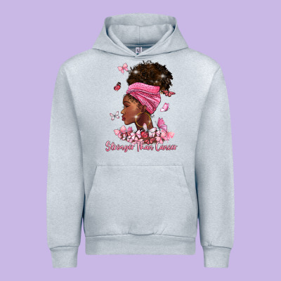 Stronger Than Cancer Urban Hoodie Designed By Barkaloodesign