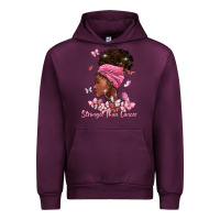 Mauve Wine stronger than cancer Urban Hoodie - BarkalooDesign