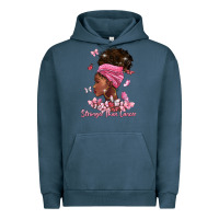 Pigment Midnight Navy stronger than cancer Urban Hoodie - BarkalooDesign