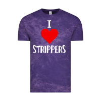 Cloud Purple I Love Strippers Funny Sex gift Vintage Tee - longCreatives