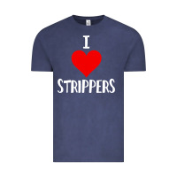 Vintage Denim I Love Strippers Funny Sex gift Vintage Tee - longCreatives