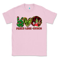 Bubblegum Pink Peace Love Grinch Classic Tee - Bettercallsaul
