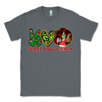 Charcoal Heather Peace Love Grinch Classic Tee - Bettercallsaul