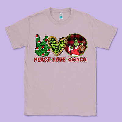 Peace Love Grinch Classic Tee Designed By Bettercallsaul