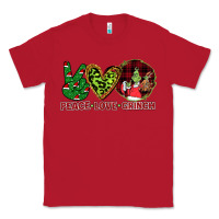 Red Peace Love Grinch Classic Tee - Bettercallsaul