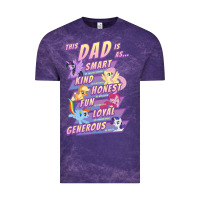 Cloud Purple My Little Pony Father's Day Group Shot This Dad Is Vintage Tee - longCreatives