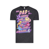 Vintage Black My Little Pony Father's Day Group Shot This Dad Is Vintage Tee - longCreatives
