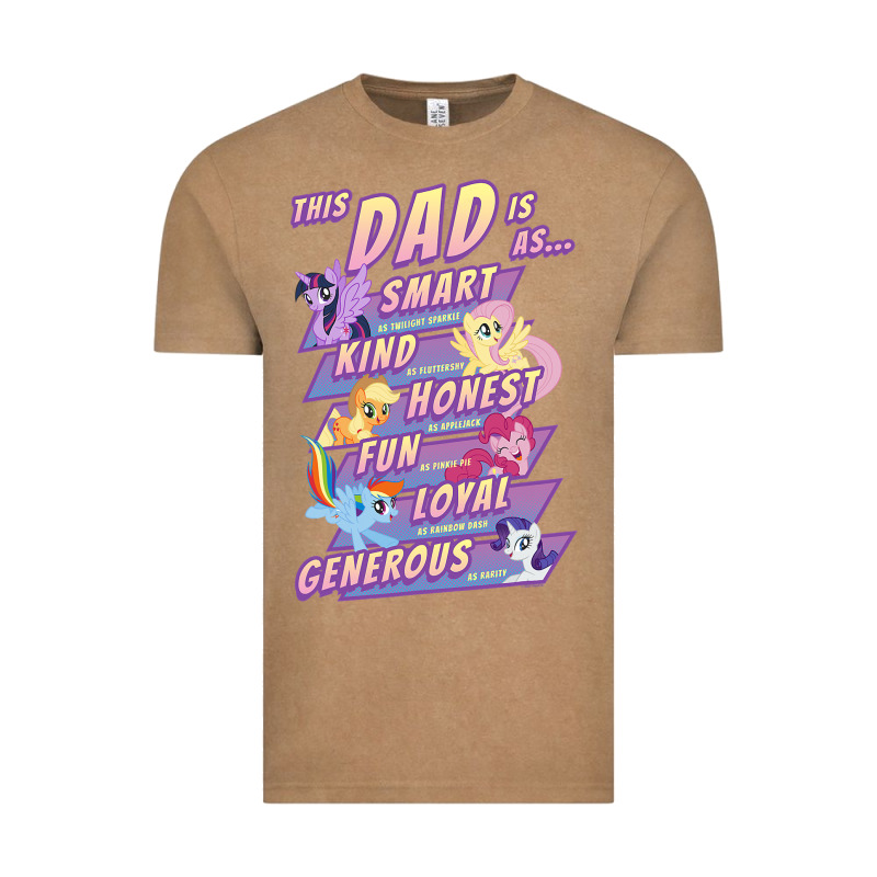 My Little Pony Father's Day Group Shot This Dad Is Vintage Tee by longCreatives | Teevron
