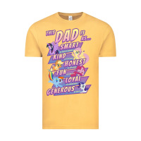 Vintage Mustard My Little Pony Father's Day Group Shot This Dad Is Vintage Tee - longCreatives
