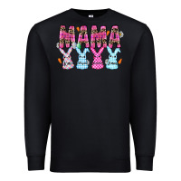 Black easter day mama Premium Sweatshirt - CowhideDigitalArt