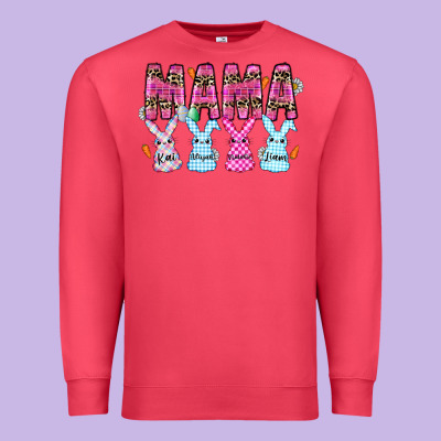 Easter Day Mama Premium Sweatshirt Designed By Cowhidedigitalart